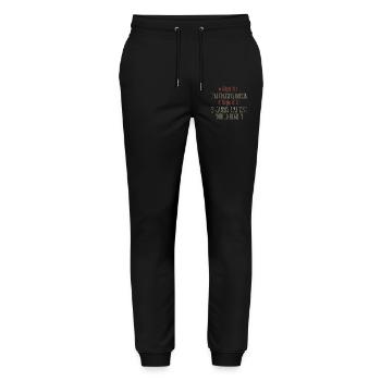 I'm always right Rule - Stanley/Stella Mover Unisex Organic Jogging Trousers - black - Front - Marisol (170cm) & Nik (191cm)