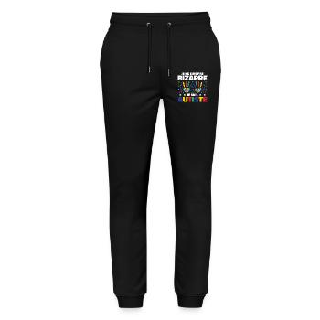 I'm not weird, I'm autistic - Stanley/Stella Mover Unisex Organic Jogging Trousers - black - Front - Marisol (170cm) & Nik (191cm)