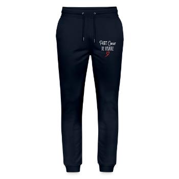 kleines Herz aus Butter - Stanley/Stella Unisex Bio Jogginghose Mover  - Navy - Vorne - Marisol (170cm) & Nik (191cm)