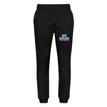 No Excuses - Stanley/Stella Mover Unisex Organic Jogging Trousers - black - Front - Marisol (170cm) & Nik (191cm)