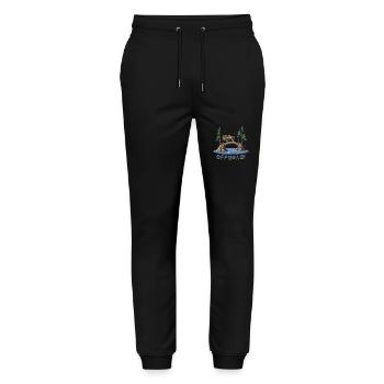 Off-road vehicles - Stanley/Stella Mover Unisex Organic Jogging Trousers - black - Front - Marisol (170cm) & Nik (191cm)