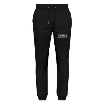 DREAM Graffiti Design voller Farbe und Motivation - Stanley/Stella Unisex Bio Jogginghose Mover  - Schwarz - Vorne - Marisol (170cm) & Nik (191cm)