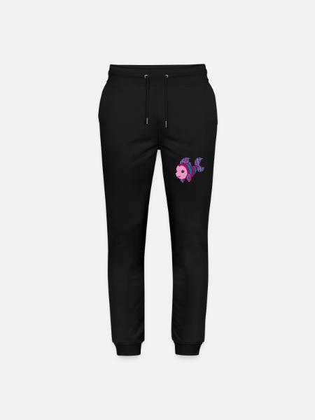 Bunter Fisch - Stanley/Stella Unisex Bio Jogginghose Mover - Schwarz