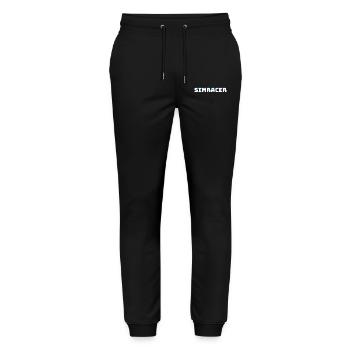 For all Simracing fans - Stanley/Stella Mover Unisex Organic Jogging Trousers - black - Front - Marisol (170cm) & Nik (191cm)