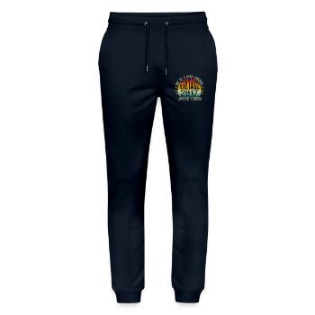 Jahrgang 2017 Retro Jubiläumsgeschenk 2017 - Stanley/Stella Unisex Bio Jogginghose Mover  - Navy - Vorne - Marisol (170cm) & Nik (191cm)