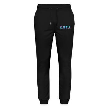 Birthday Gift 2013 Vintage 2013 Retro 2013 - Stanley/Stella Mover Unisex Organic Jogging Trousers - black - Front - Marisol (170cm) & Nik (191cm)