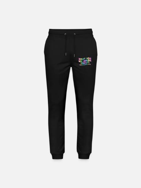 Was machen wir heute? - PE Teacher Life Tie Dye - Stanley/Stella Unisex Bio Jogginghose Mover  - Schwarz