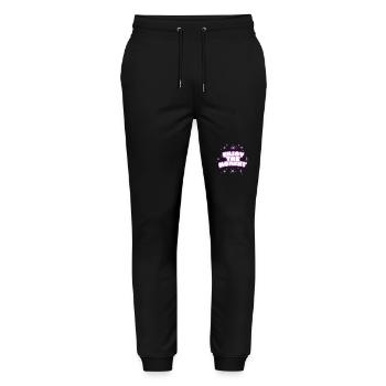 Enjoy the Moment - Stanley/Stella Unisex Bio Jogginghose Mover  - Schwarz - Vorne - Marisol (170cm) & Nik (191cm)