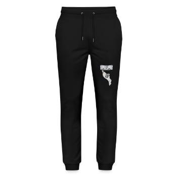 The island of pirates, Oléron - Stanley/Stella Mover Unisex Organic Jogging Trousers - black - Front - Marisol (170cm) & Nik (191cm)