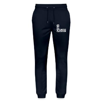Legendary Since 2019 Birthday Gift 2019 - Stanley/Stella Mover Unisex Organic Jogging Trousers - navy - Front - Marisol (170cm) & Nik (191cm)