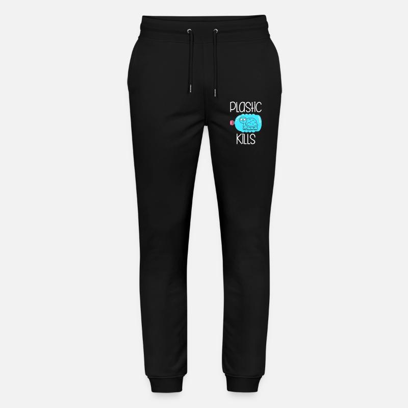 Plastic Kills - Stanley/Stella Mover Unisex Organic Jogging Trousers - black