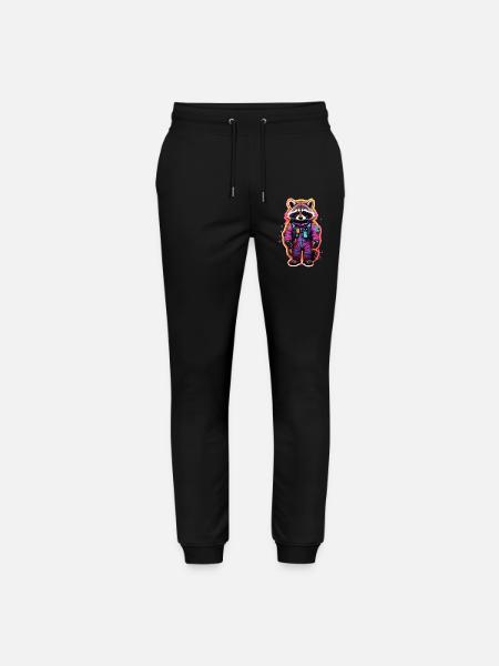 Waschbär - Stanley/Stella Unisex Bio Jogginghose Mover  - Schwarz