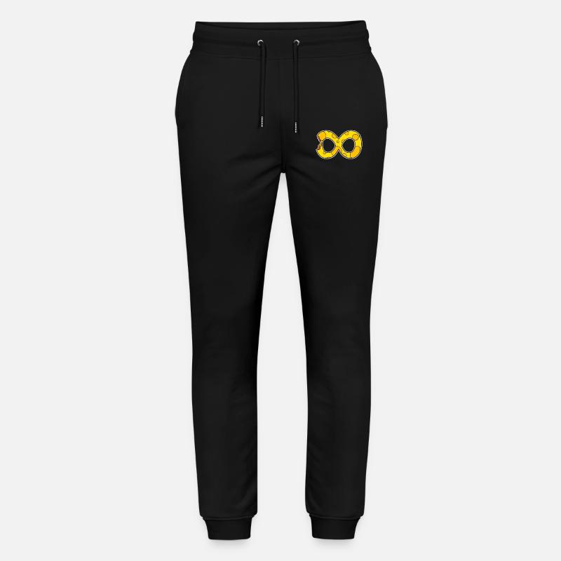 Käse Unendlich Smbol - Stanley/Stella Unisex Bio Jogginghose Mover  - Schwarz