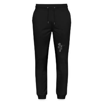 Dandelion - Stanley/Stella Mover Unisex Organic Jogging Trousers - black - Front - Marisol (170cm) & Nik (191cm)