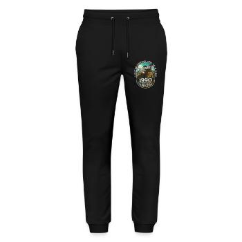 Legendary since 1990 - Stanley/Stella Mover Unisex Organic Jogging Trousers - black - Front - Marisol (170cm) & Nik (191cm)
