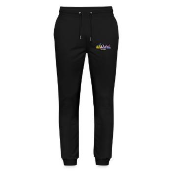 Phéniciens Skyline Phoenix - Pantalon de jogging bio MOVER Stanley/Stella unisexe - noir - Devant - Marisol (170cm) & Nik (191cm)