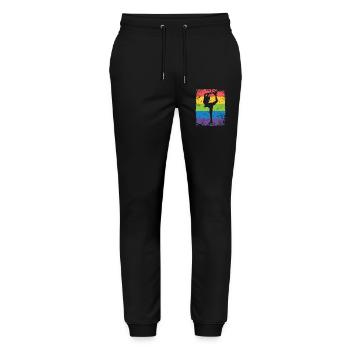 Figure Skating Figure Skating Ice Skating - Stanley/Stella Mover Unisex Organic Jogging Trousers - black - Front - Marisol (170cm) & Nik (191cm)