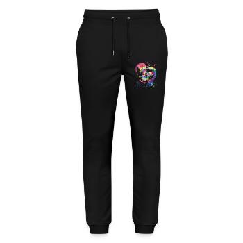 Boxen Kämpfer Kinder Boxen Match Boxer - Stanley/Stella Unisex Bio Jogginghose Mover  - Schwarz - Vorne - Marisol (170cm) & Nik (191cm)
