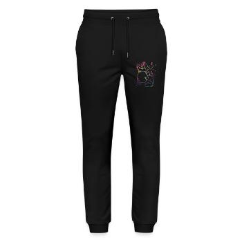 Boxing Fighter Kids Boxing Match Boxer - Stanley/Stella Mover Unisex Organic Jogging Trousers - black - Front - Marisol (170cm) & Nik (191cm)