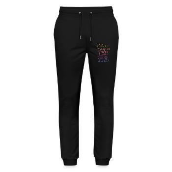Sisters on the Run Sisters' Trip 2025 - Stanley/Stella Mover Unisex Organic Jogging Trousers - black - Front - Marisol (170cm) & Nik (191cm)