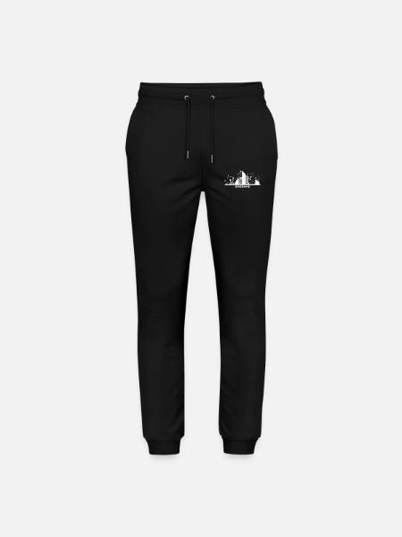 Brisbanites Skyline Brisbane - Stanley/Stella Mover Unisex Organic Jogging Trousers - black