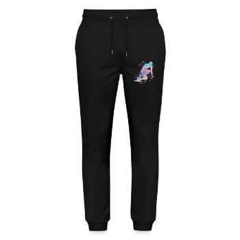 Sprinter Colorsplash Sprintender Sprint - Stanley/Stella Unisex Bio Jogginghose Mover  - Schwarz - Vorne - Marisol (170cm) & Nik (191cm)