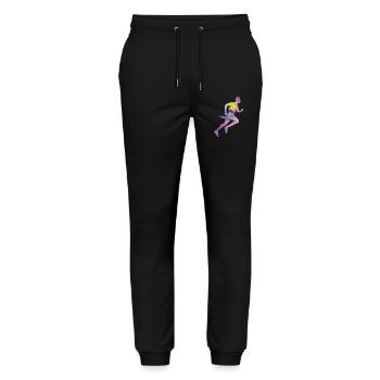 Sprinter Colorsplash Sprintender Sprint - Stanley/Stella Unisex Bio Jogginghose Mover  - Schwarz - Vorne - Marisol (170cm) & Nik (191cm)