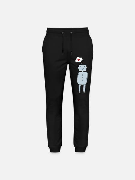 Futuristic Heart's Desire Cartoon - Stanley/Stella Mover Unisex Organic Jogging Trousers - black