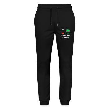 Gaming Motivation Design for Fans - Stanley/Stella Mover Unisex Organic Jogging Trousers - black - Front - Marisol (170cm) & Nik (191cm)