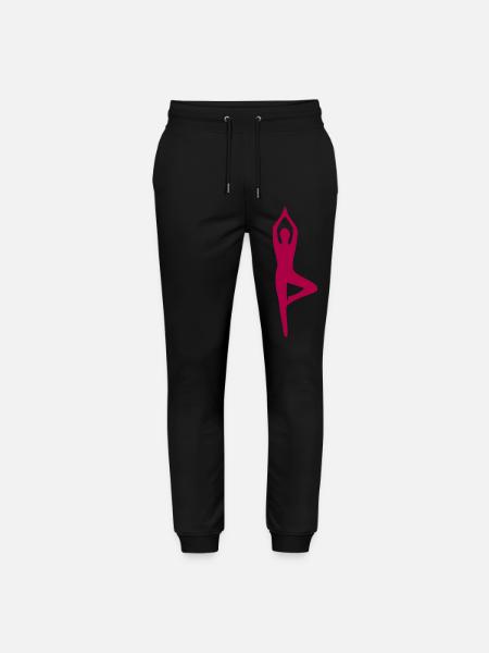 Yoga Forms Silhouettes - Stanley/Stella Mover Unisex Organic Jogging Trousers - black