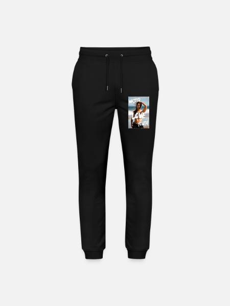 W*st*d Love Youth Beach Look - Stanley/Stella Mover Unisex Organic Jogging Trousers - black