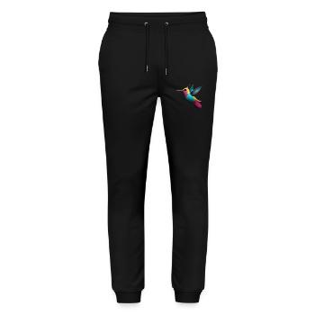 Einhorn-Kolibri - Stanley/Stella Unisex Bio Jogginghose Mover  - Schwarz - Vorne - Marisol (170cm) & Nik (191cm)