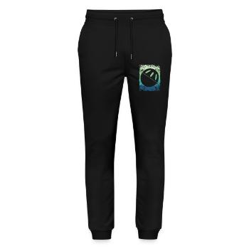Pickleball Vintage Wiffleball Club - Stanley/Stella Mover Unisex Organic Jogging Trousers - black - Front - Marisol (170cm) & Nik (191cm)