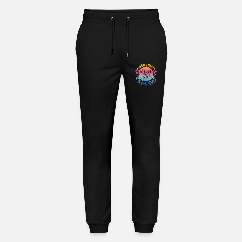 Warning Sisters Trip In Progress - Stanley/Stella Unisex Bio Jogginghose Mover  - Schwarz
