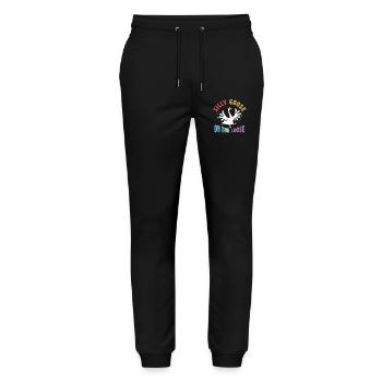 The stupid goose on the loose - Stanley/Stella Mover Unisex Organic Jogging Trousers - black - Front - Marisol (170cm) & Nik (191cm)