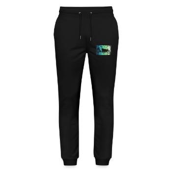 Lastenfahrrad Lastenrad Cargo Bike Cargobike - Stanley/Stella Mover Unisex Organic Jogging Trousers - black - Front - Marisol (170cm) & Nik (191cm)