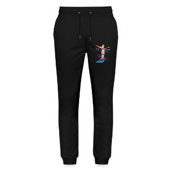 Diving, Synchronized Diving, Artistic Jumping - Stanley/Stella Mover Unisex Organic Jogging Trousers - black - Front - Marisol (170cm) & Nik (191cm)