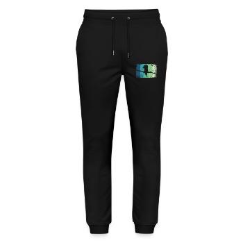 Synchronized Water Diver High Diver - Stanley/Stella Mover Unisex Organic Jogging Trousers - black - Front - Marisol (170cm) & Nik (191cm)