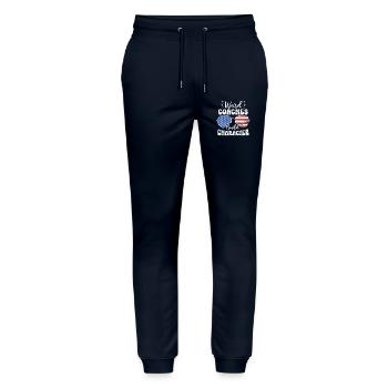 Seltsame Coaches Bilden Charakter Trainer - Stanley/Stella Unisex Bio Jogginghose Mover  - Navy - Vorne - Marisol (170cm) & Nik (191cm)