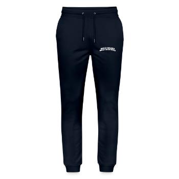 Seltsame Coaches Bilden Charakter Trainer - Stanley/Stella Unisex Bio Jogginghose Mover  - Navy - Vorne - Marisol (170cm) & Nik (191cm)