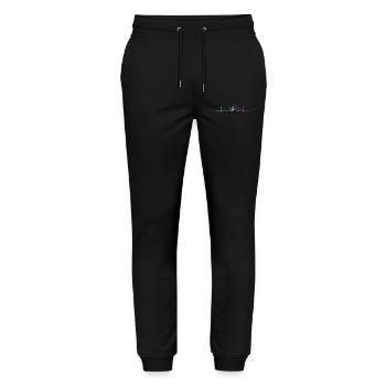 ratGymnastin Mit Band Rhythmische Gymnastik - Stanley/Stella Unisex Bio Jogginghose Mover  - Schwarz - Vorne - Marisol (170cm) & Nik (191cm)