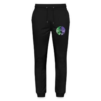 Cancer Witch Green Violet Anal Cancer - Stanley/Stella Mover Unisex Organic Jogging Trousers - black - Front - Marisol (170cm) & Nik (191cm)