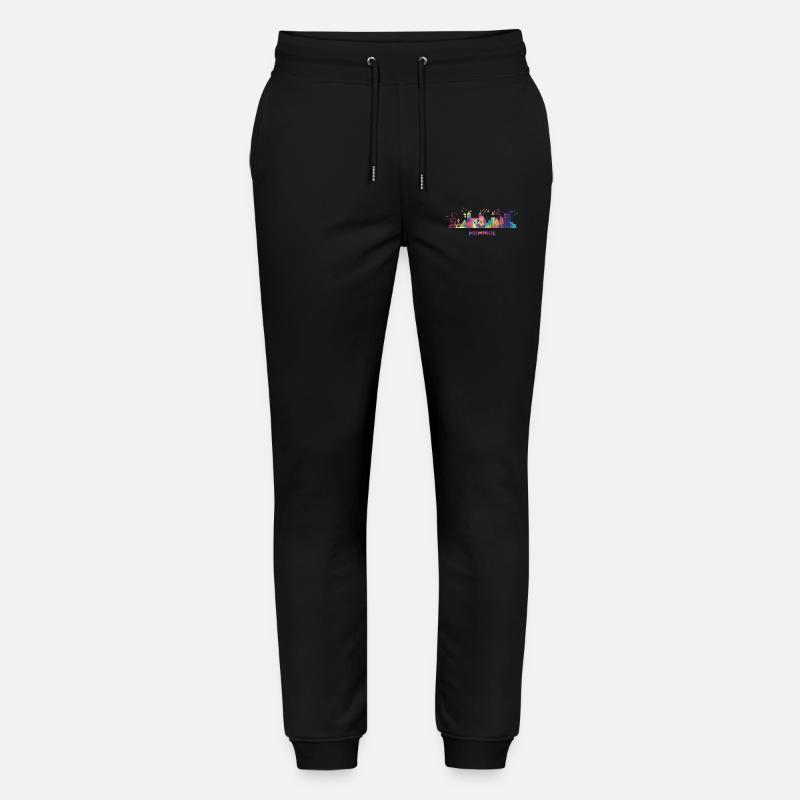Memphean Skyline Memphis - Stanley/Stella Unisex Bio Jogginghose Mover  - Schwarz