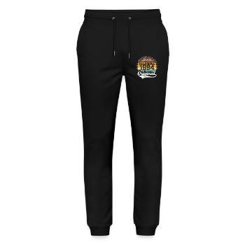 Original December 1994 Vintage Birthday 1994 - Stanley/Stella Mover Unisex Organic Jogging Trousers - black - Front - Marisol (170cm) & Nik (191cm)