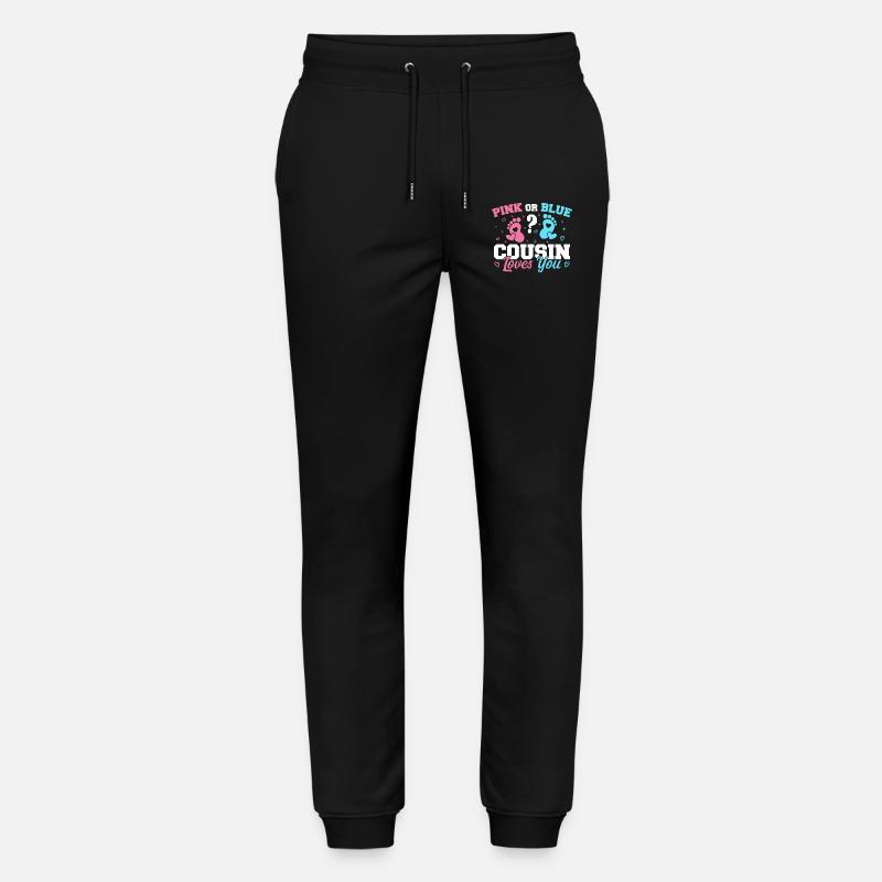 Rosa oder blauer Cousin liebt dich - Cousine Stanley/Stella Unisex Bio Jogginghose Mover 