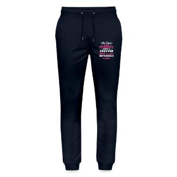 Une super Aide Soignante Cadeau Humour - Pantalon de jogging bio MOVER Stanley/Stella unisexe - marine - Devant - Marisol (170cm) & Nik (191cm)