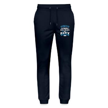 Terrific Dad Always Gives Grandpa Exceptional - Stanley/Stella Mover Unisex Organic Jogging Trousers - navy - Front - Marisol (170cm) & Nik (191cm)