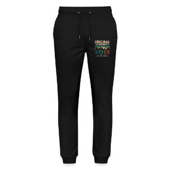Cadeau D'anniversaire Nées En Janvier 2015 - Pantalon de jogging bio MOVER Stanley/Stella unisexe - noir - Devant - Marisol (170cm) & Nik (191cm)