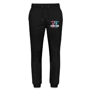 Pink Or Blue Godfather Loves You - Godfather - Stanley/Stella Mover Unisex Organic Jogging Trousers - black - Front - Marisol (170cm) & Nik (191cm)