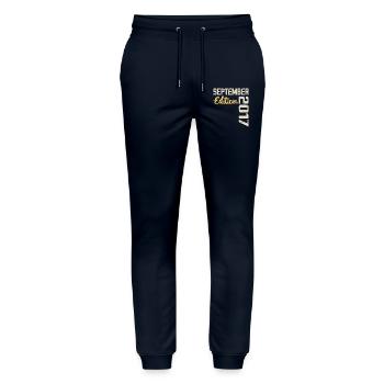 September 2017 - 7th Anniversary September 2017 - Stanley/Stella Mover Unisex Organic Jogging Trousers - navy - Front - Marisol (170cm) & Nik (191cm)